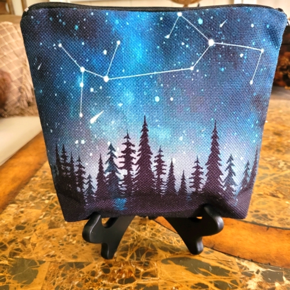 Constellation Cosmetic Bag - Blue and Black - Picture 2 of 3